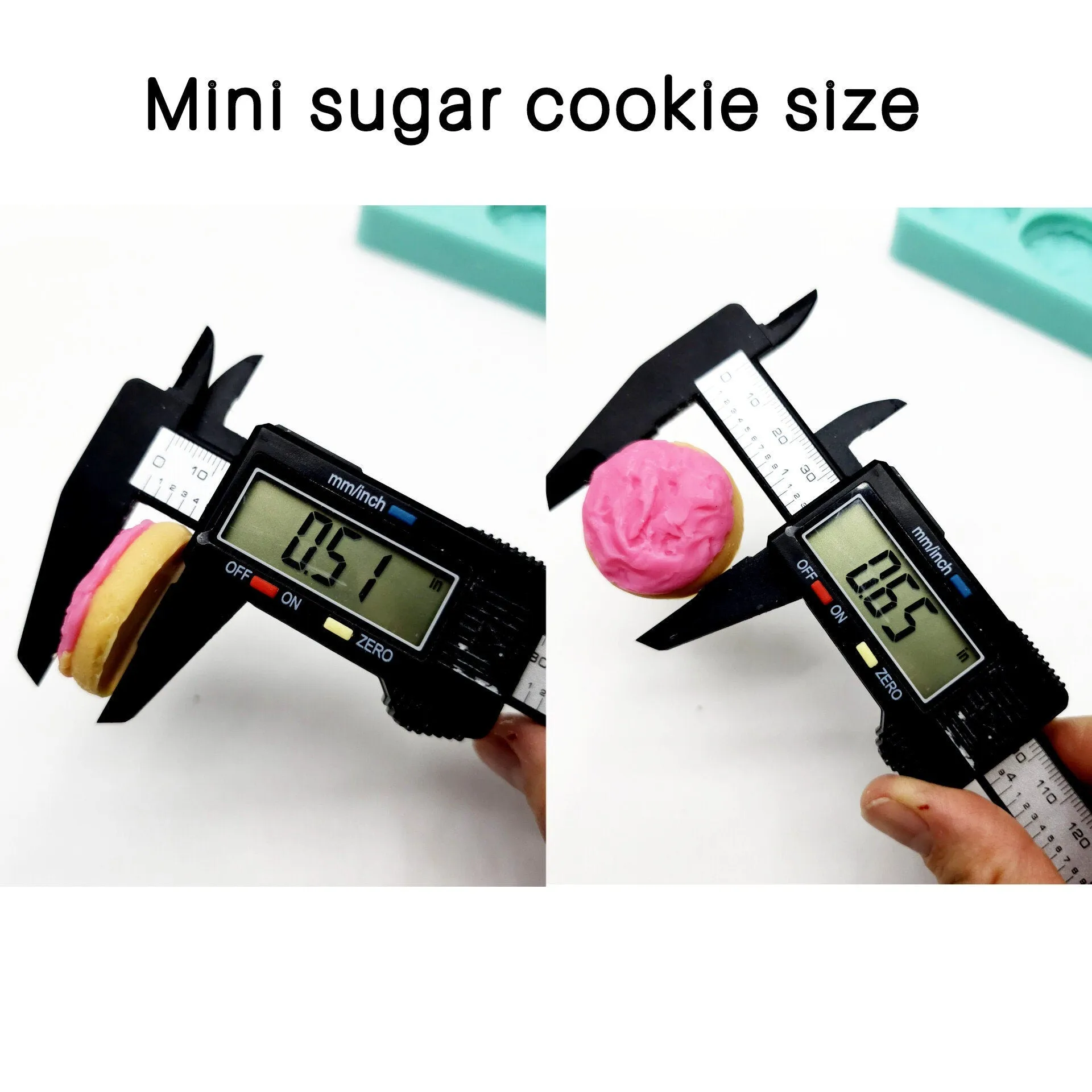 10 Cavities Mini Frosted Cookies Candle Silicone Mold, Soap mold, Mold for Wax, Mold for Resin, sugar cookie wax melts mold NC102