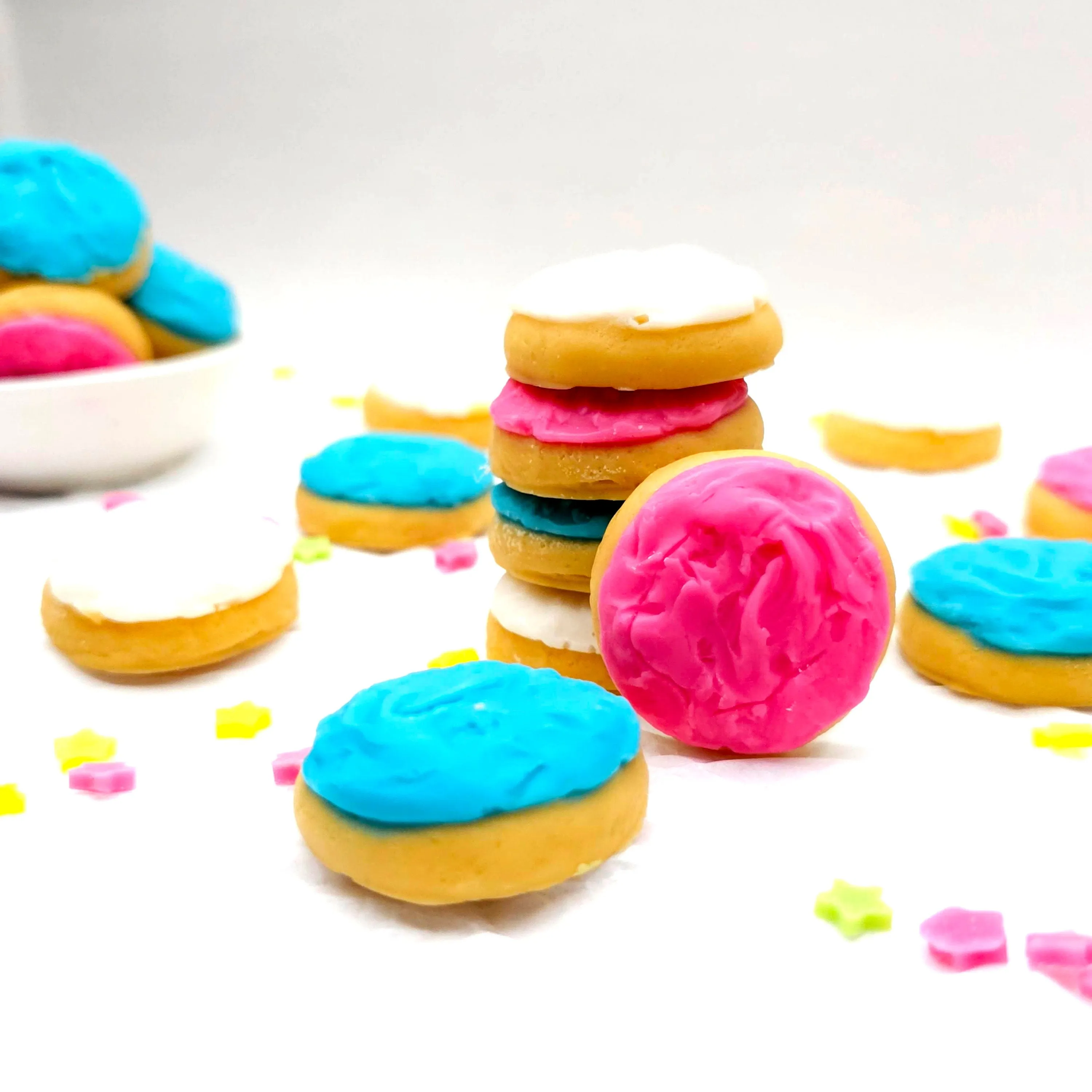 10 Cavities Mini Frosted Cookies Candle Silicone Mold, Soap mold, Mold for Wax, Mold for Resin, sugar cookie wax melts mold NC102