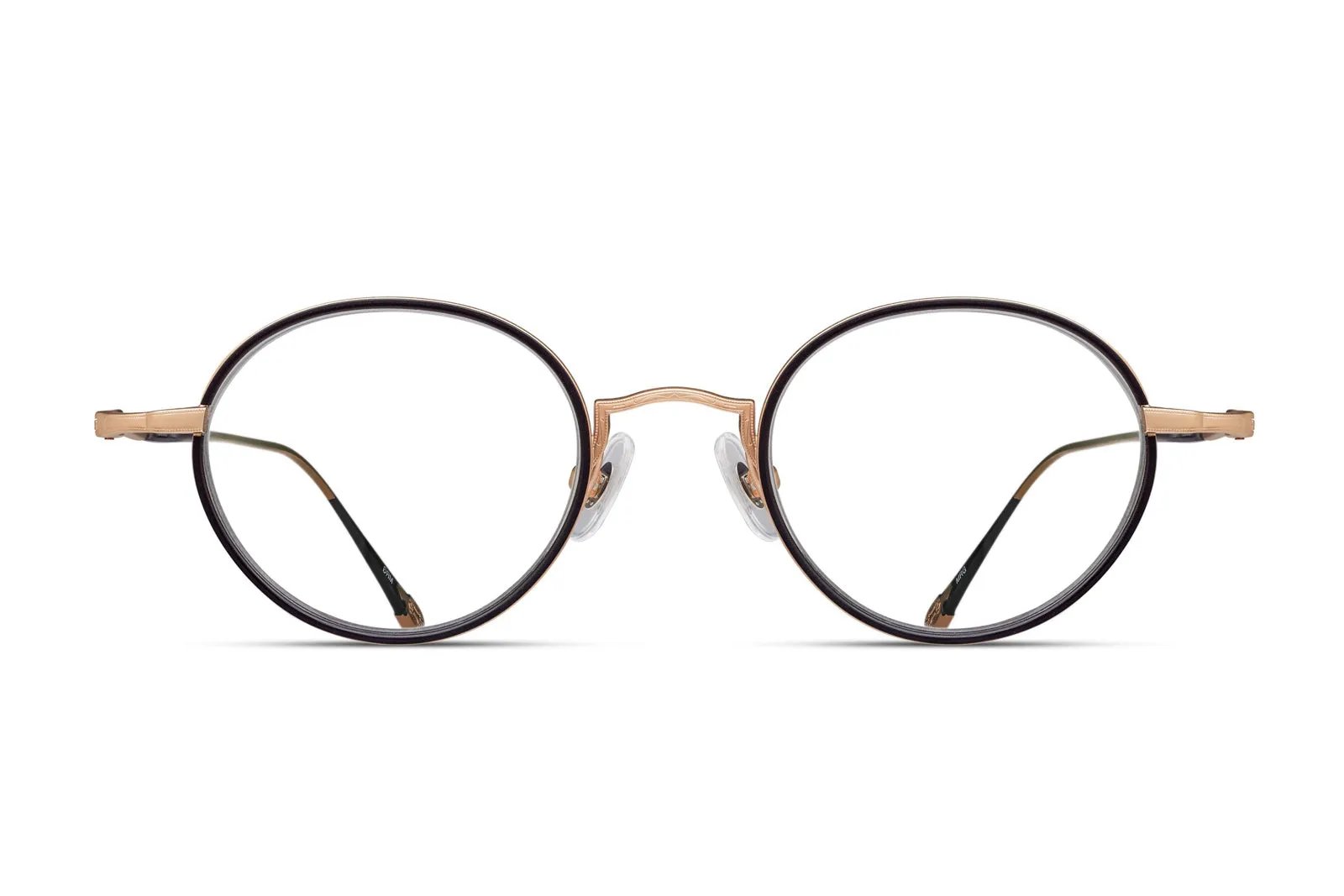 10189H- Eyeglasses - Matte Rose Gold - Matte Black