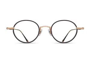 10189H- Eyeglasses - Matte Rose Gold - Matte Black