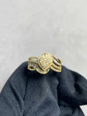 10K Elegant Heart Ring