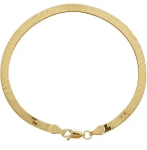 10kt Yellow Gold Herringbone bracelet