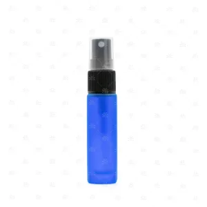 10ml Blue Deluxe Frosted Glass Spray Bottle (5 pack)