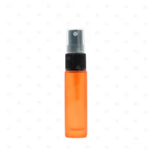 10ml Orange Deluxe Frosted Glass Spray Bottle (5 pack)