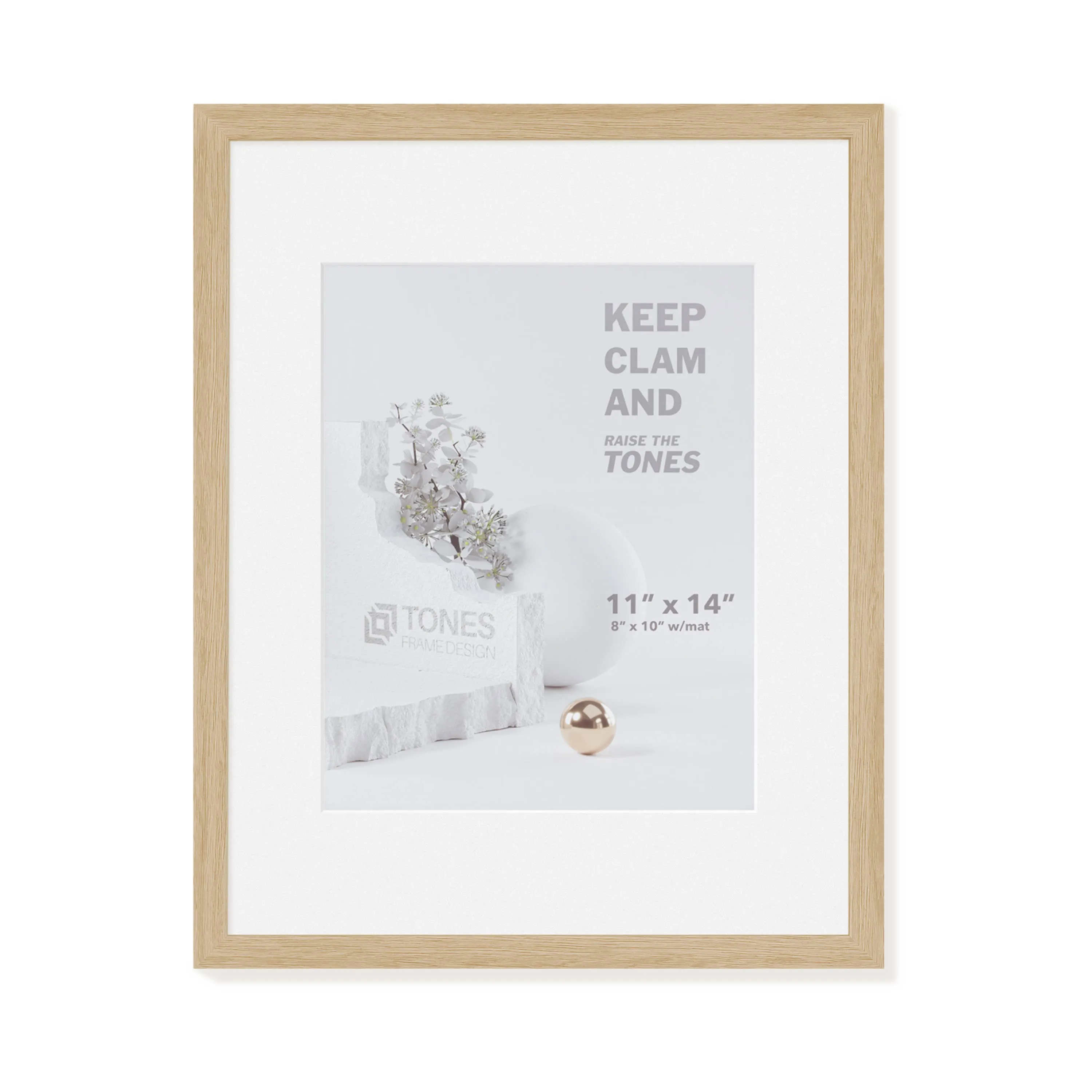 11x14 Dendro Wooden Frame: Natural