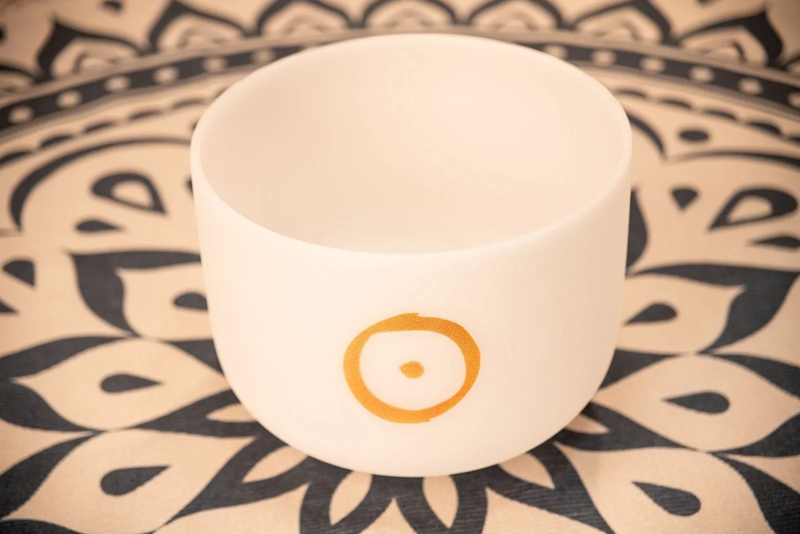 126.22 Hz The Sun / Happiness B3 (252.44 Hz) - 12" Planetary Crystal Singing Bowl