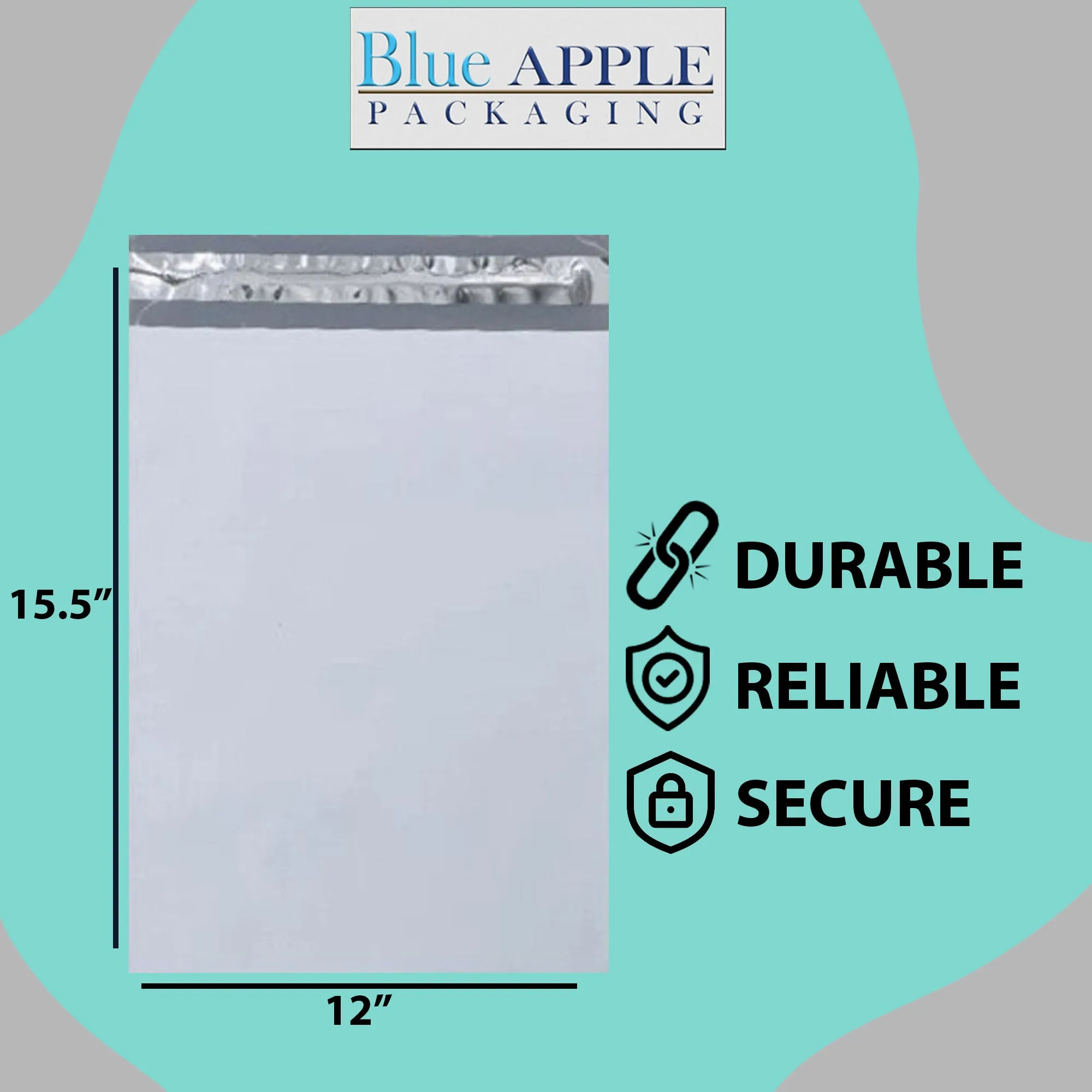 12X15.5 Inches Poly Mailers LDPE #5 Shipping Envelopes