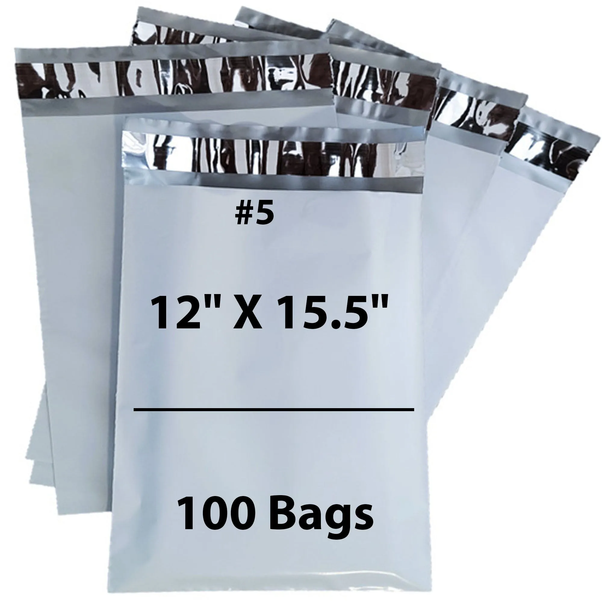 12X15.5 Inches Poly Mailers LDPE #5 Shipping Envelopes