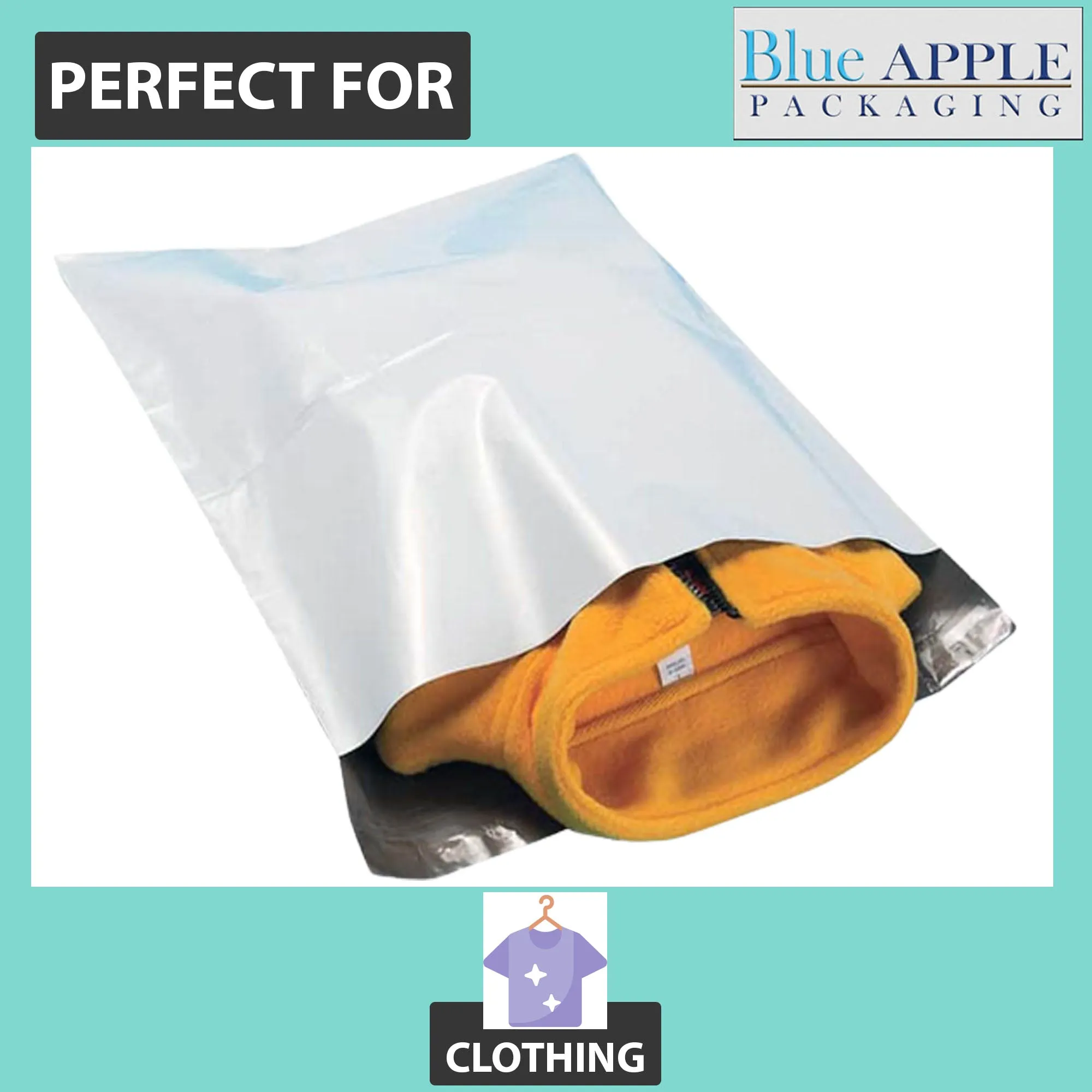 12X15.5 Inches Poly Mailers LDPE #5 Shipping Envelopes