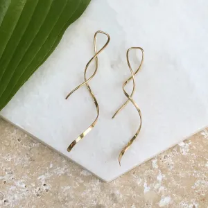 14KT Yellow Gold Filled Twist Ear Wire Earrings
