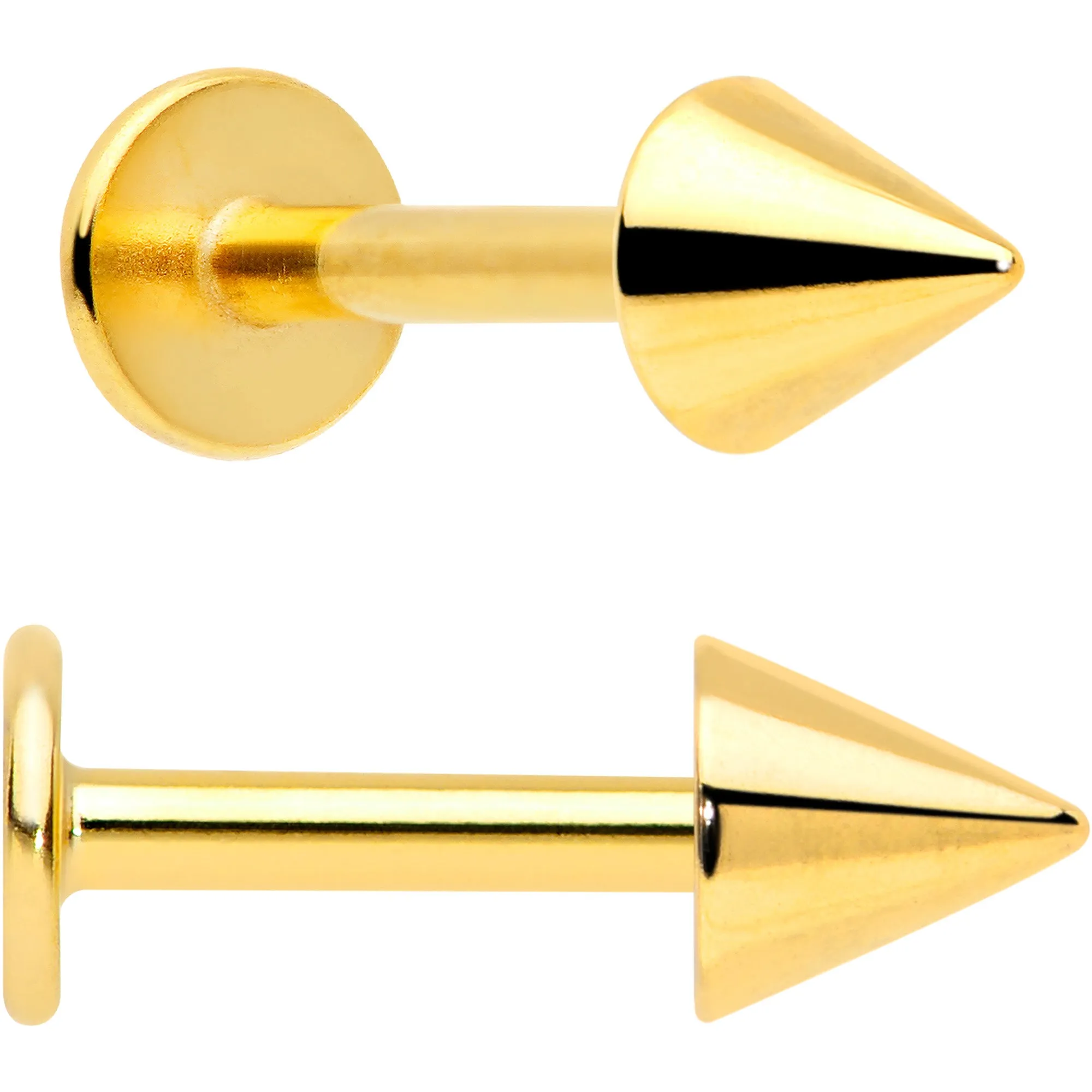 16 Gauge French Bulldog Flat Back Earring Set Internally Threaded 3 Pack