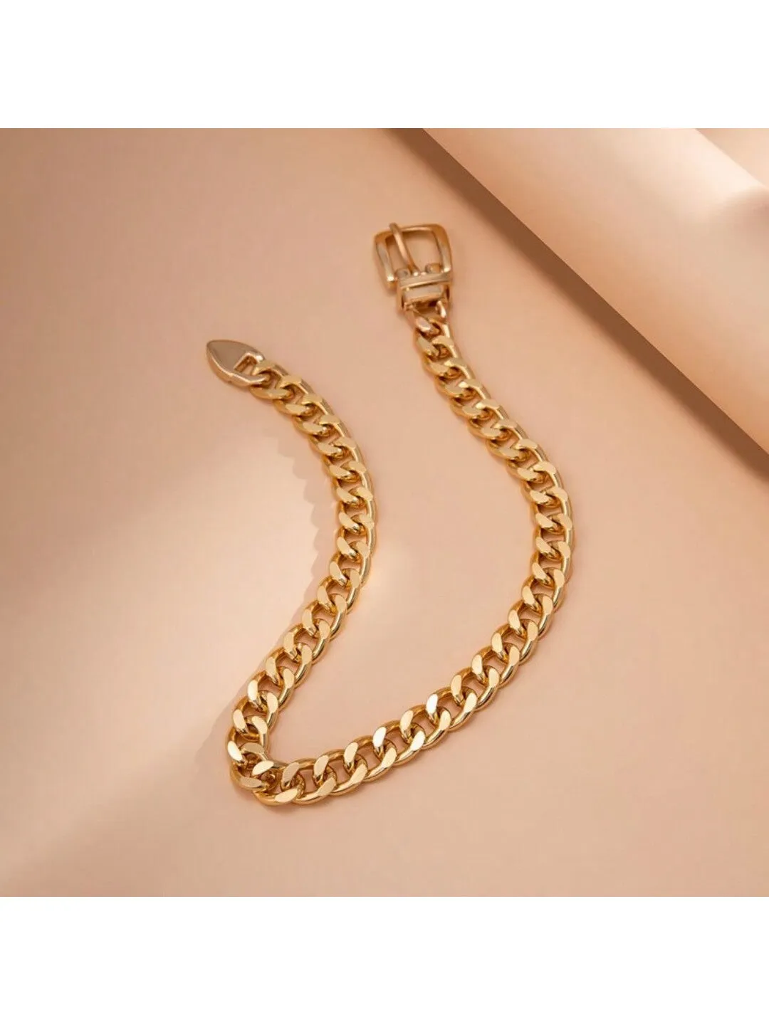 1pc Minimalist Punk Chain Belt Collarbone Chain Necklace