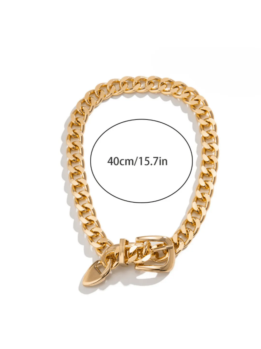 1pc Minimalist Punk Chain Belt Collarbone Chain Necklace