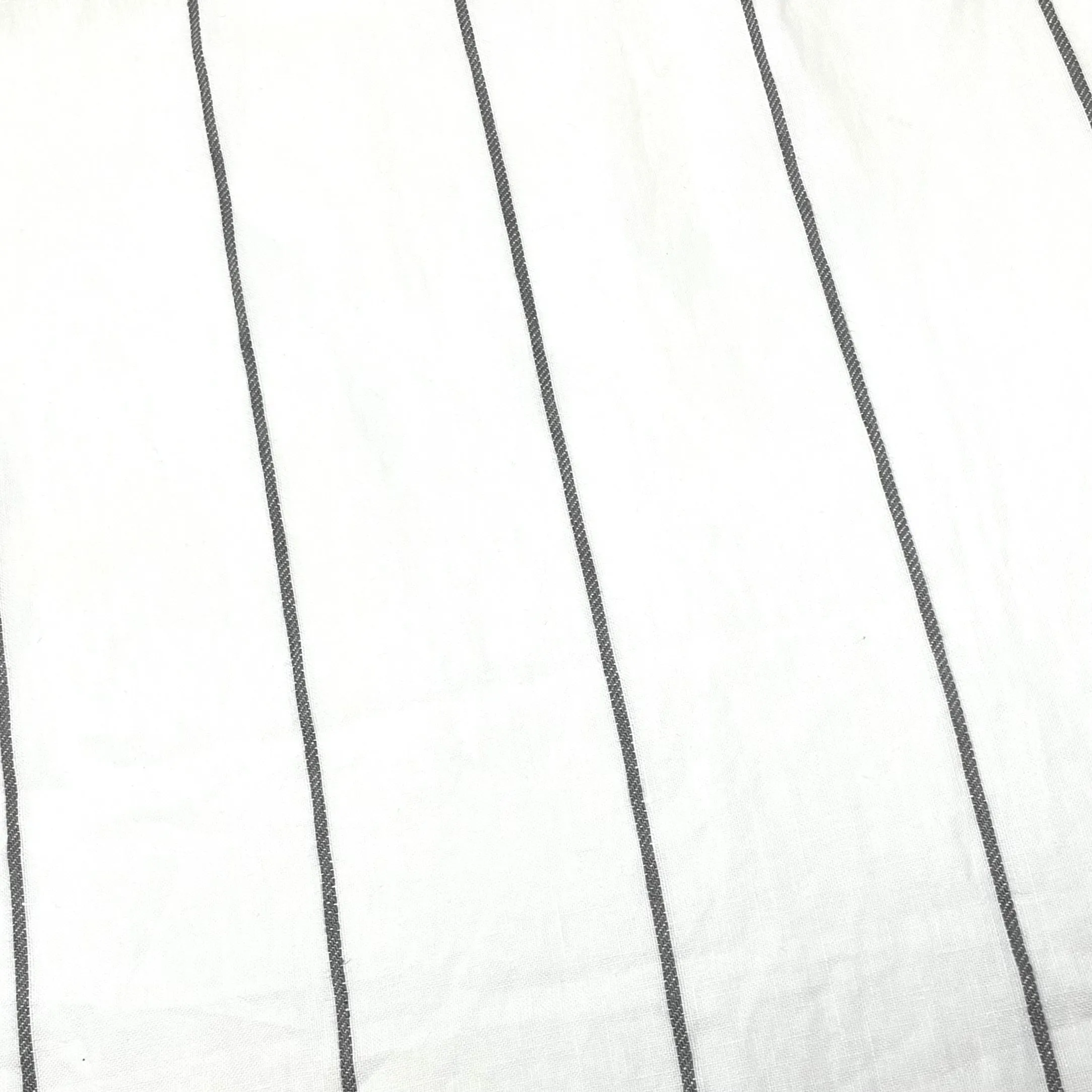 3 1/2" Wide Stripe 100% Natural Linen Fabric By The Yard/CL1003