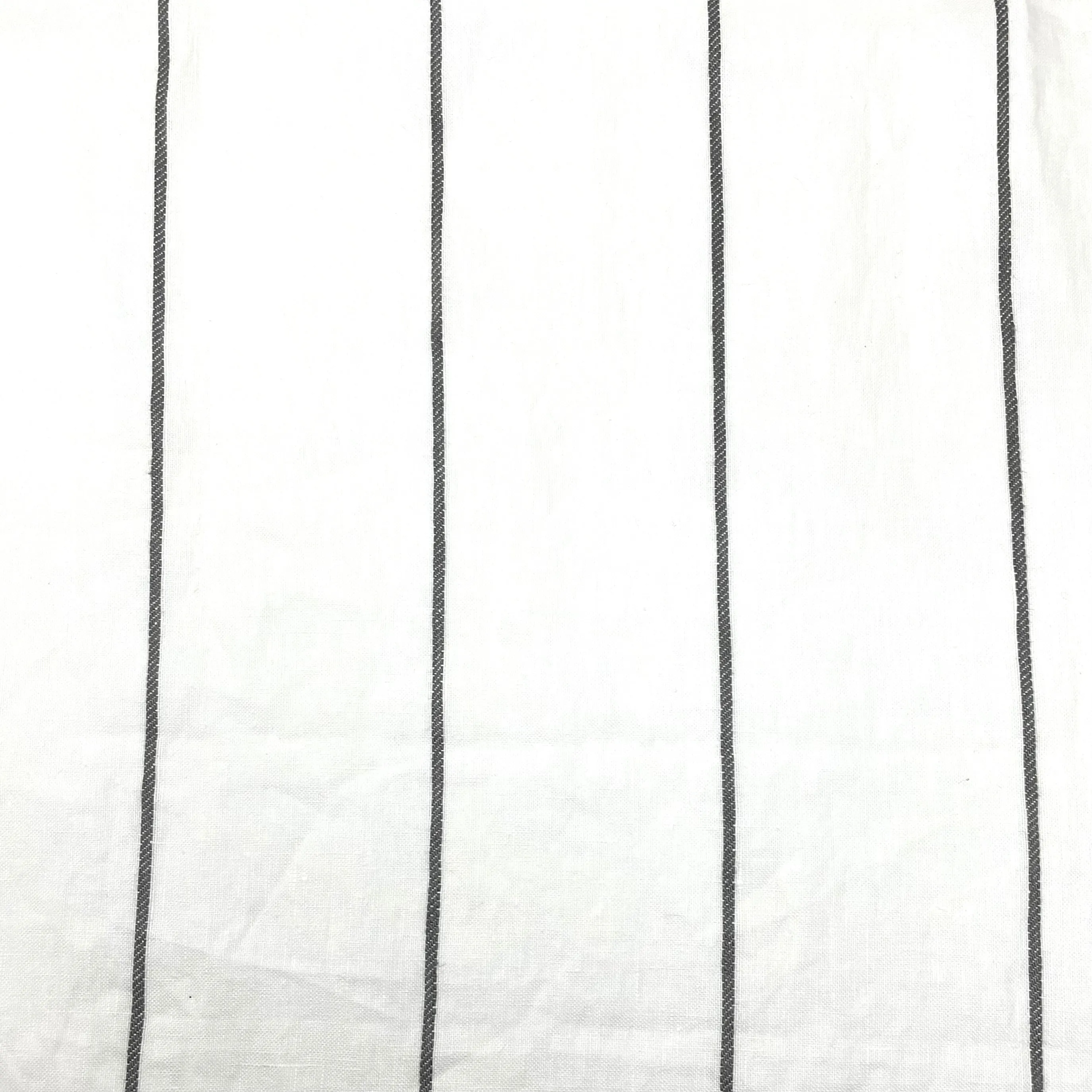 3 1/2" Wide Stripe 100% Natural Linen Fabric By The Yard/CL1003