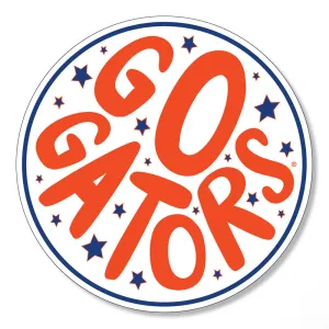 3 inch Circle Star Go Gators Decal
