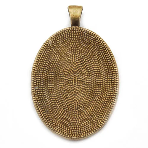 30x40m Antique Bronze Oval Cameo Cabochon Base Setting Pendants ,Sold 20 Pcs per pkg