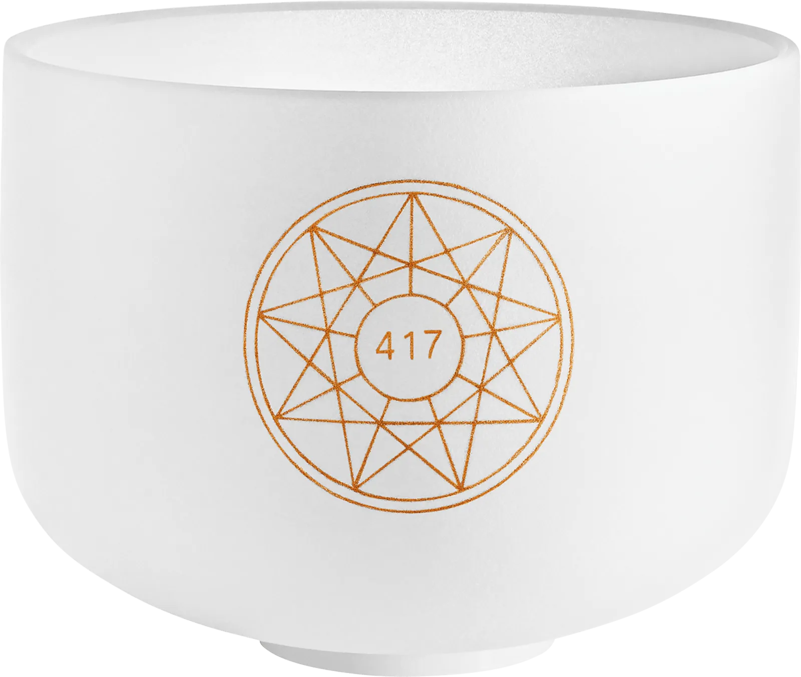 417 Hz Solfeggio 10" Crystal Singing Bowl, G#4 (Re) - Transformation