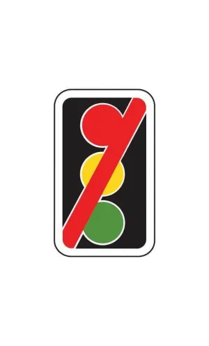 420x700mm Traffic Signals Not in Use - 7019 - Rigid Plastic