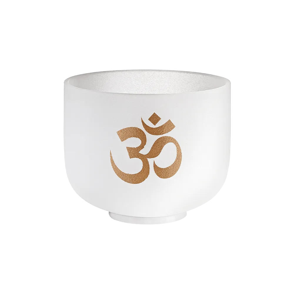 432 Hz 8" OM (Aum) Quartz Crystal Singing Bowl Note C#5