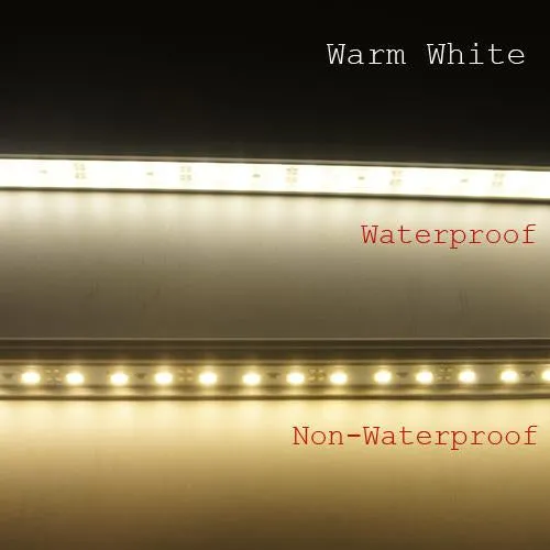 5 / 10 Pack SMD5630 Rigid LED Strip lighting 72LEDs per Meter with U Aluminum Shell