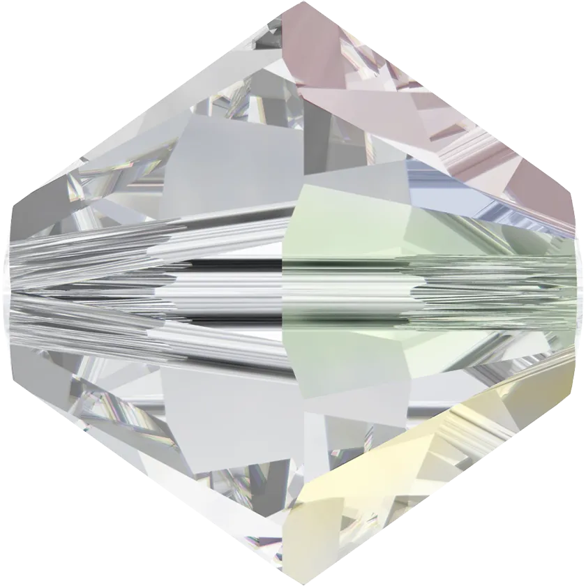5328 Swarovski Bicone Beads, Crystal AB (001 AB)