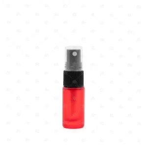 5ml Red Deluxe Frosted Glass Spray Bottle (5 pack)