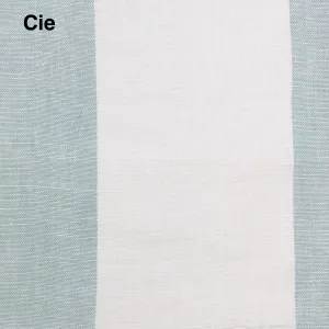 5" Stripe 100% Natural Linen Fabric By The Yard/CL1026