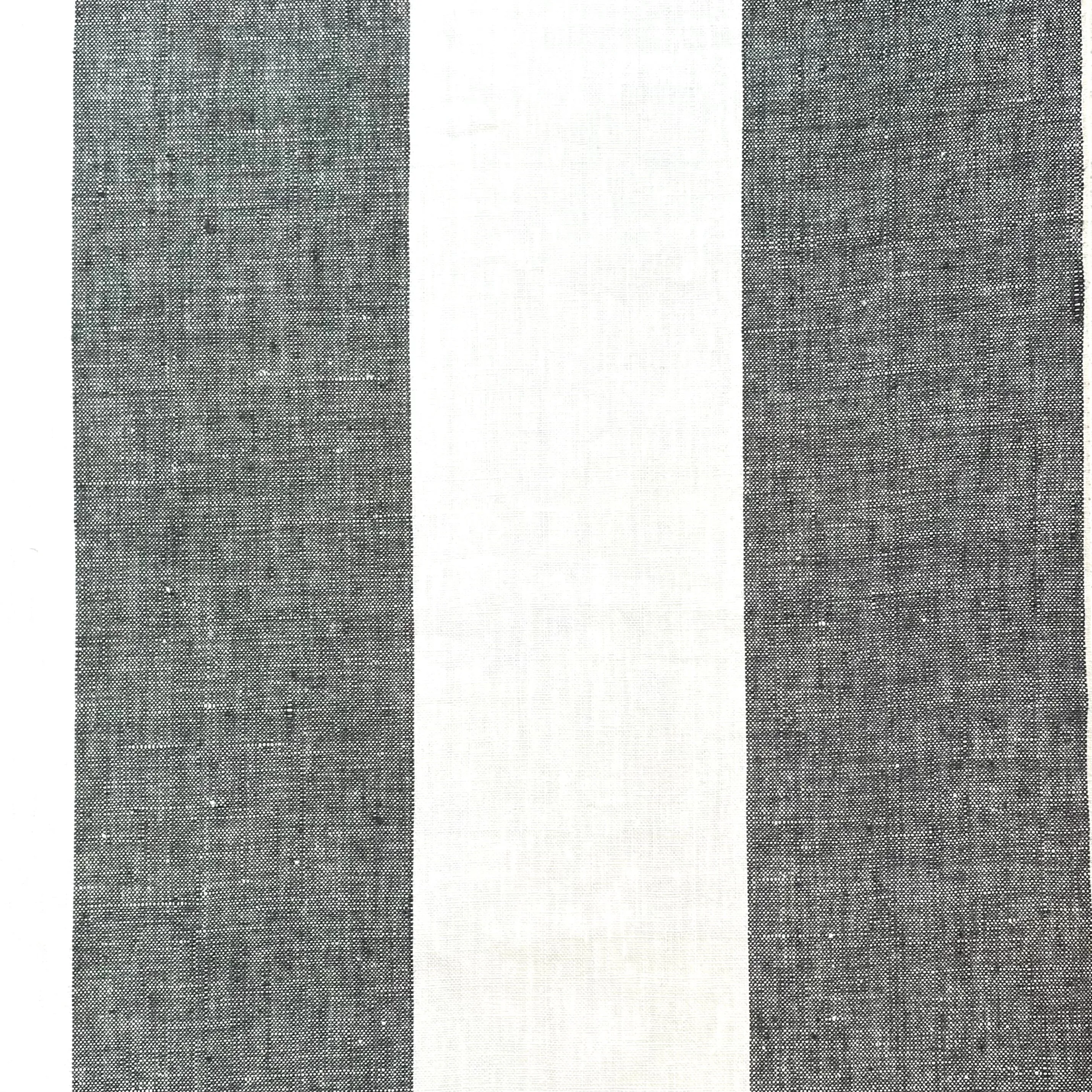 5" Stripe 100% Natural Linen Fabric By The Yard/CL1026