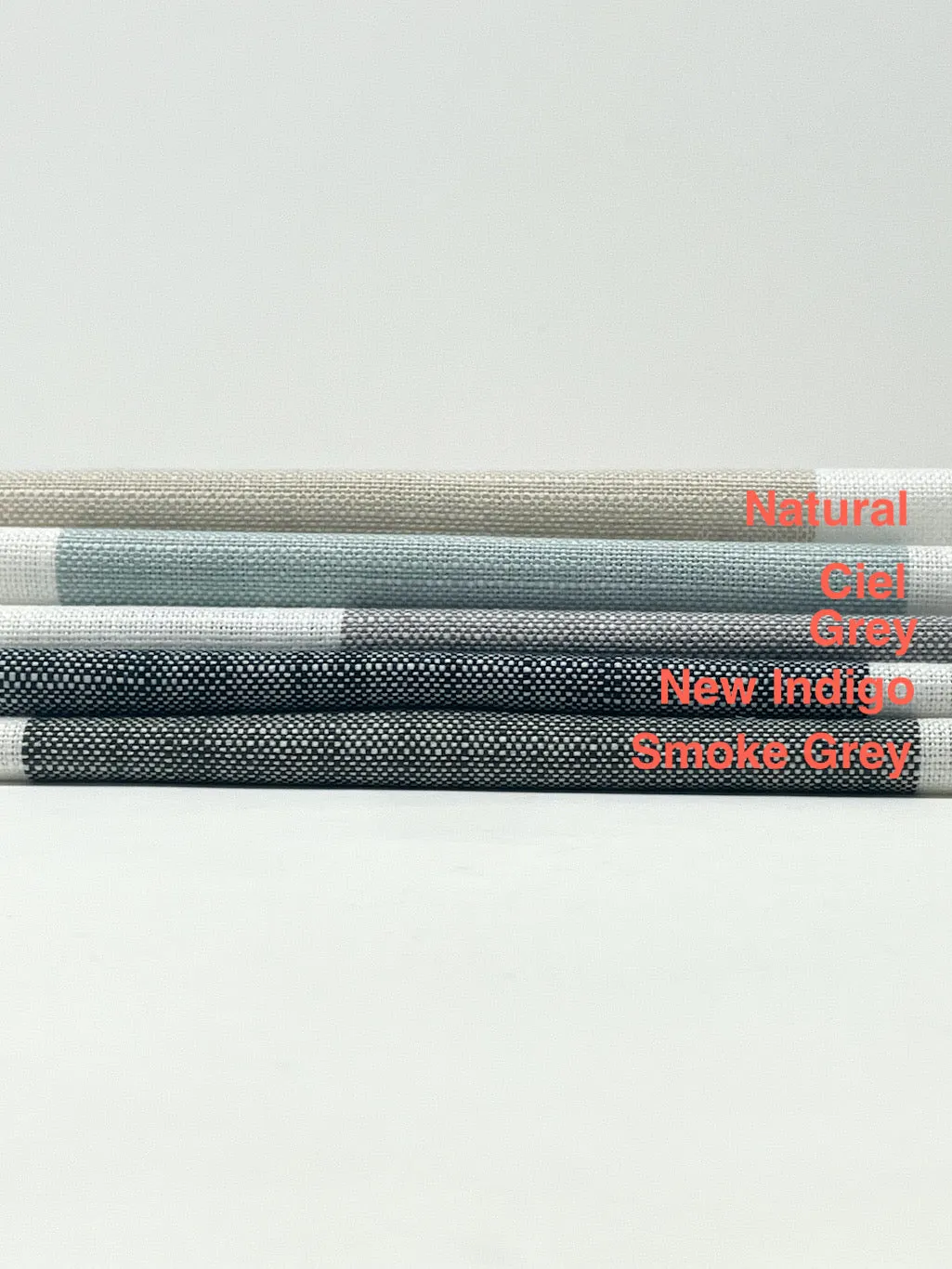 5" Stripe 100% Natural Linen Fabric By The Yard/CL1026