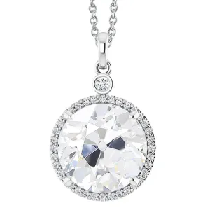 6 Carat Elegant Natural Earth Mined Diamond Pendant Necklace
