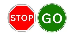 600mm STOP/GO Board with Metal Pole - 7023 & 7024
