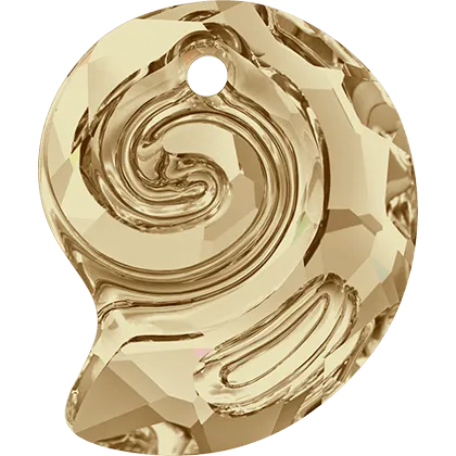 6731 Swarovski Sea Snail (Partly Frosted) Pendants