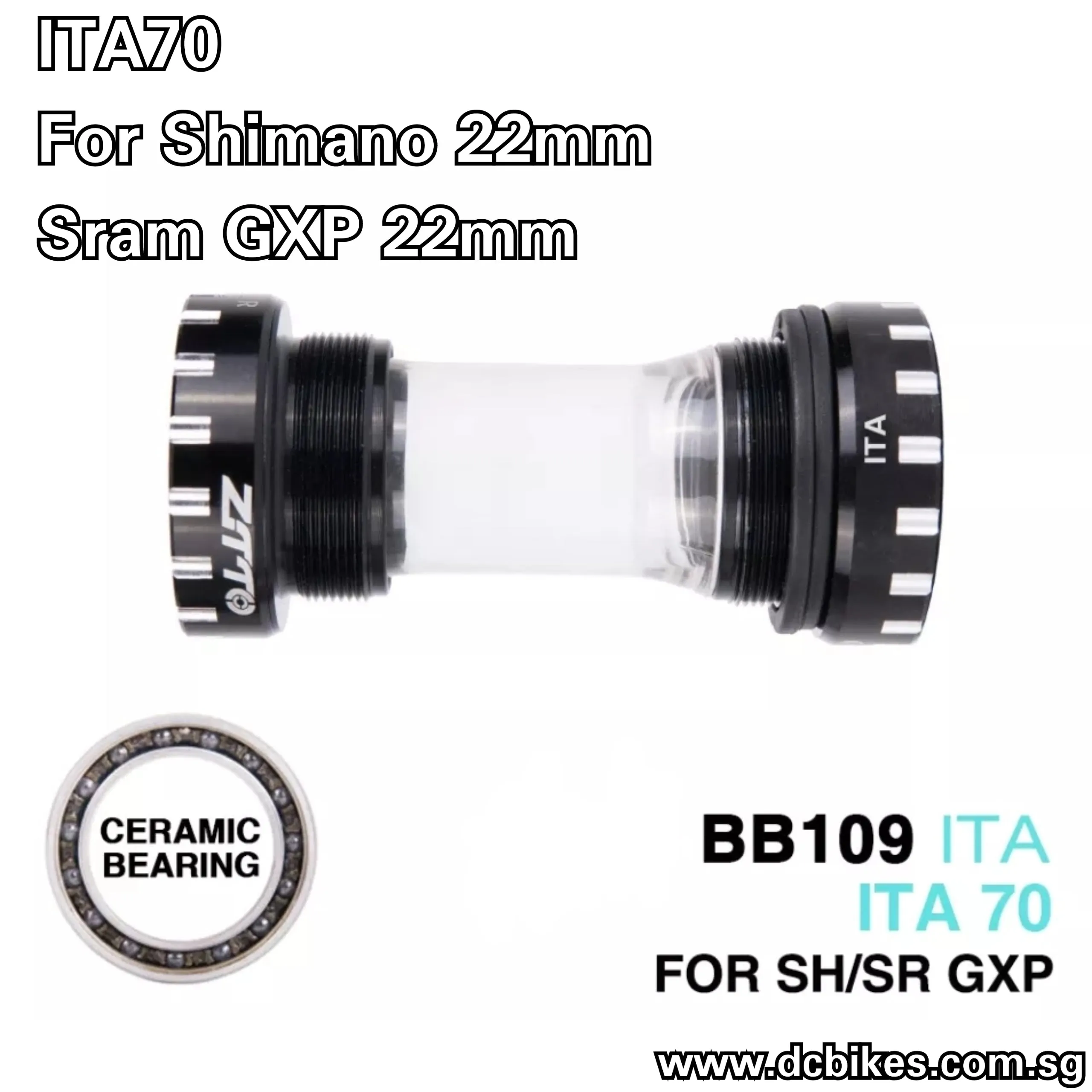 70mm Italian ITA70 Threaded Bottom Bracket BB For Shimano 24mm/22mm GXP Sram 28.99mm Dub 30mm Crank