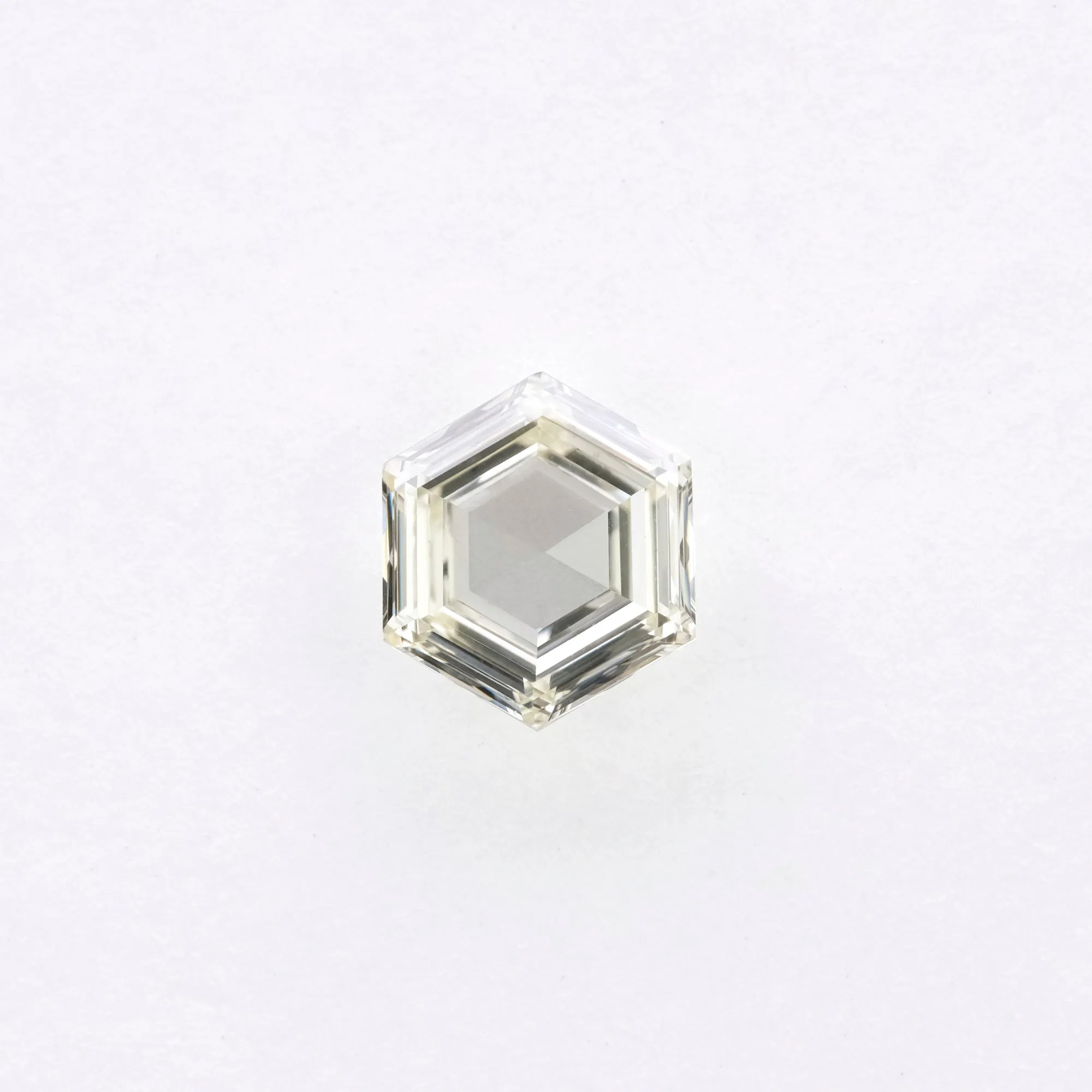 .71 Carat Clear Rose Cut Hexagon Diamond
