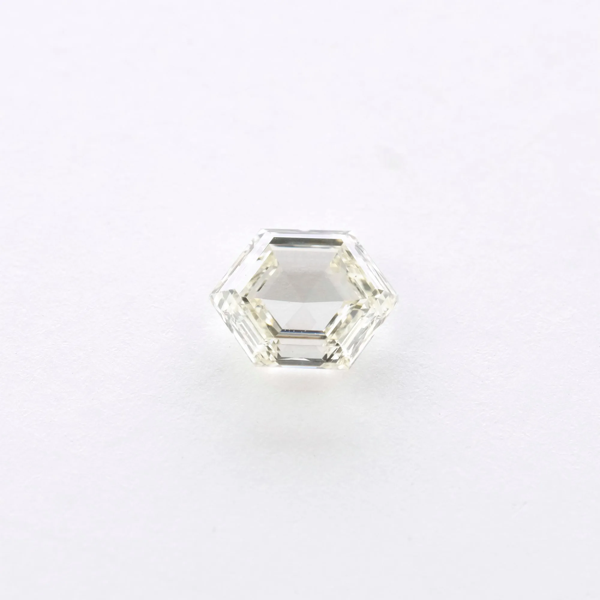 .71 Carat Clear Rose Cut Hexagon Diamond