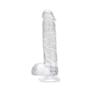 7" Clear Dildo with Balls - Lifelike Design for Thrilling Pleasure