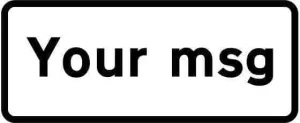 870x360mm Custom Supplementary Plate - Rigid Plastic