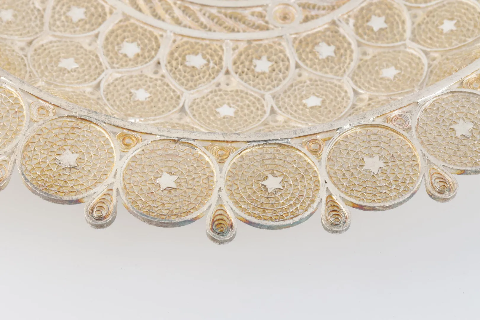 925 Silver Unique Filigree Bowl (238.05g.)