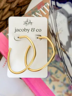 Abstract Gold Hoops