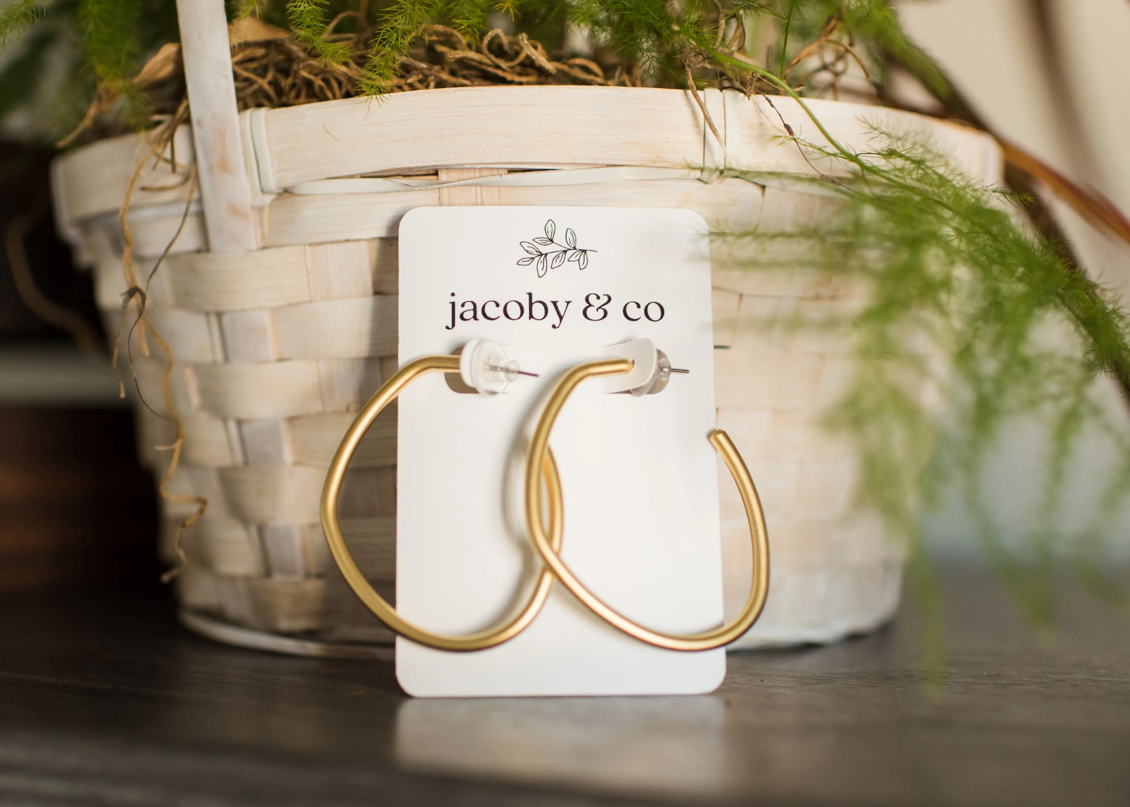 Abstract Gold Hoops