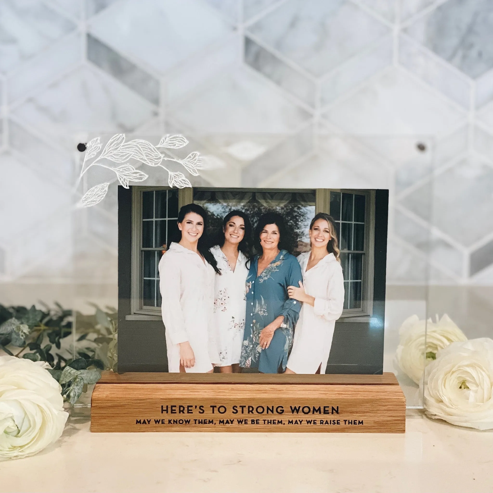 Acrylic & Wood Picture Frame