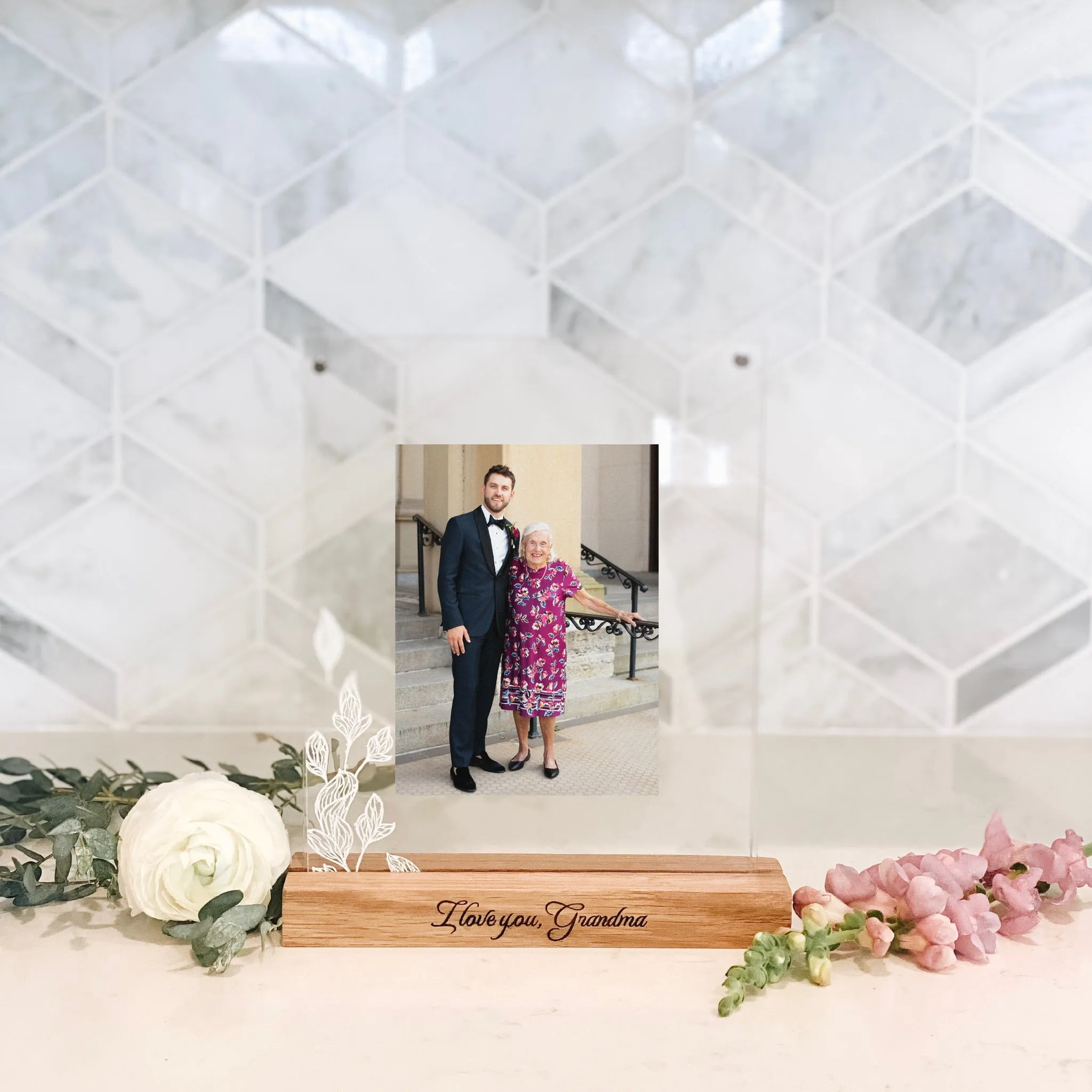 Acrylic & Wood Picture Frame
