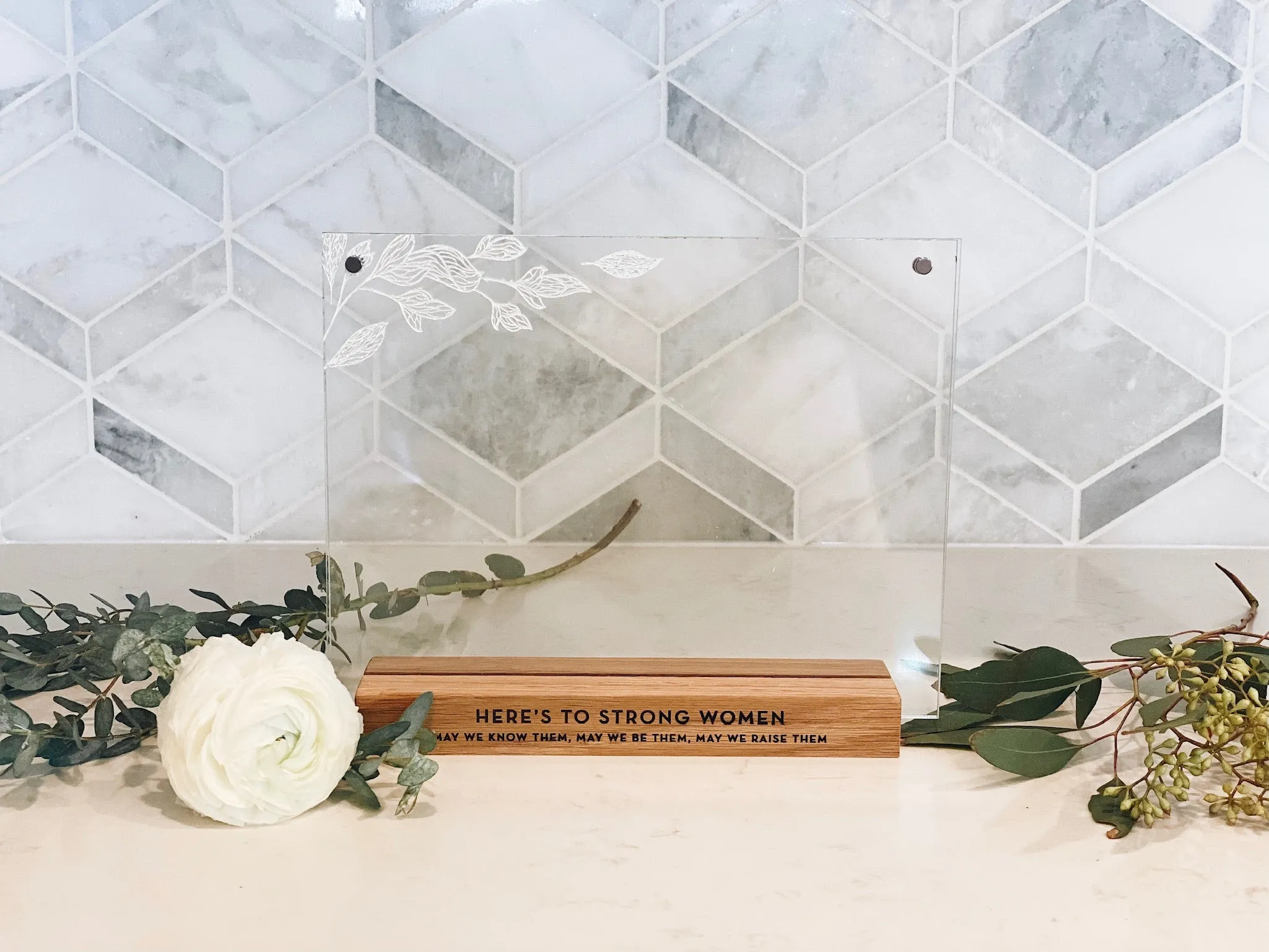 Acrylic & Wood Picture Frame