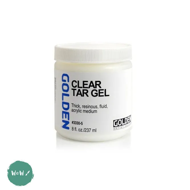 Acrylic Mediums - GOLDEN 237ml  Clear Tar Gel