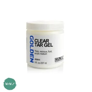 Acrylic Mediums - GOLDEN 237ml  Clear Tar Gel