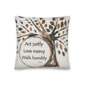 Act Justly - Pillow