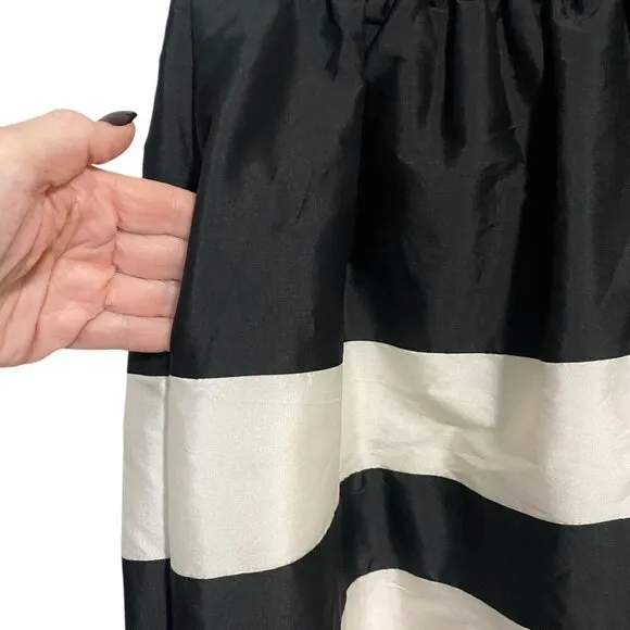 Adrienna Papell - Black &amp; White Stripe Fit &amp; Flare - 8