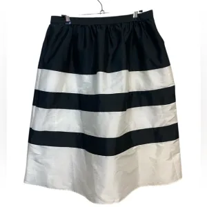 Adrienna Papell - Black &amp; White Stripe Fit &amp; Flare - 8