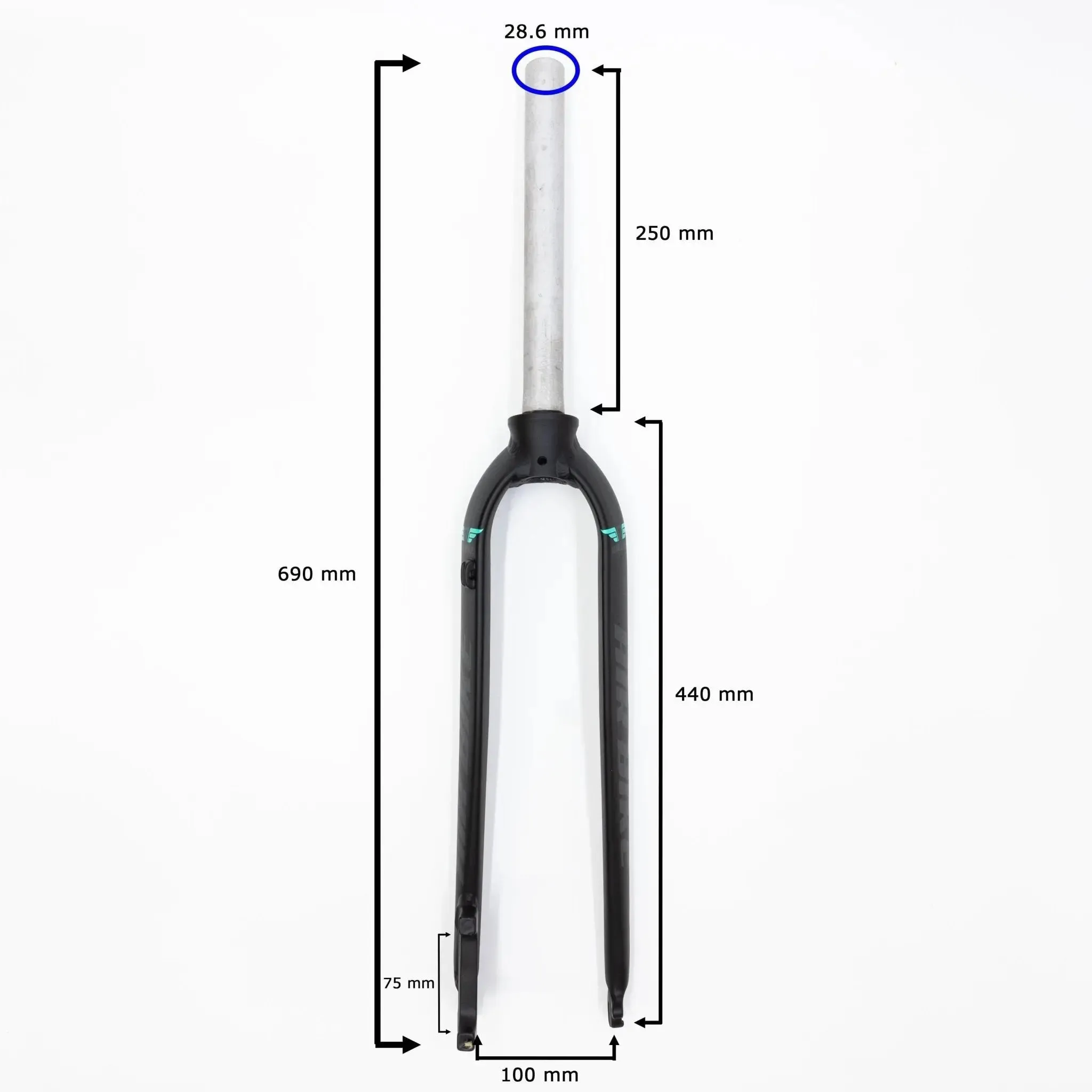 Air Bike 29" Rigid MTB Fork | Lightweight, Disc Brake Compatible